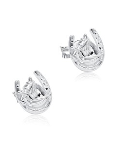 Horse shoe Designed Silver Stud Earring STS-5161